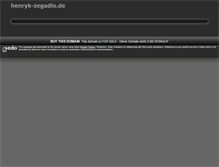 Tablet Screenshot of henryk-zegadlo.de